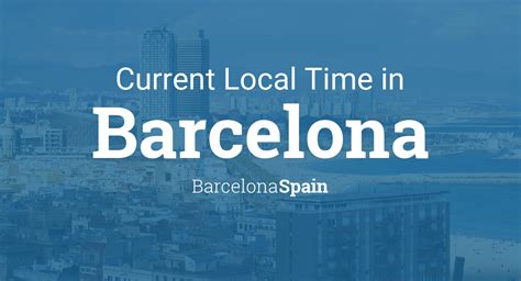 current local time barcelona espana